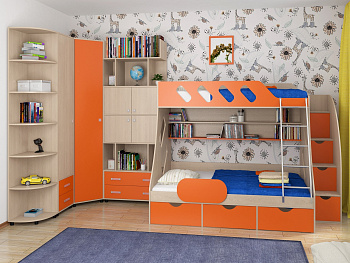 Детская комната ДЕЛЬТА Композиция 15