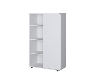 Шкаф комбинированный ДЕЛЬТА Лофт 13 White