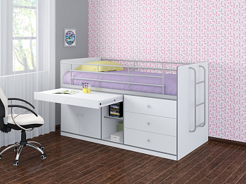 Кровать-чердак "Дюймовочка 6"